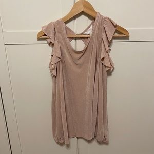 Long sleeve going out top with shoulder cut out